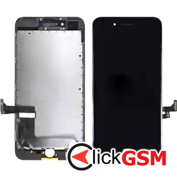 Piesa Display Cu Touchscreen Si Rama Negru Apple Iphone 7 Plus Ou7