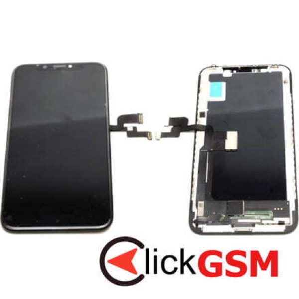 Piesa Display Cu Touchscreen Si Rama Negru Apple Iphone X 16y1