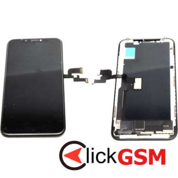 Piesa Display Cu Touchscreen Si Rama Negru Apple Iphone X Qcn