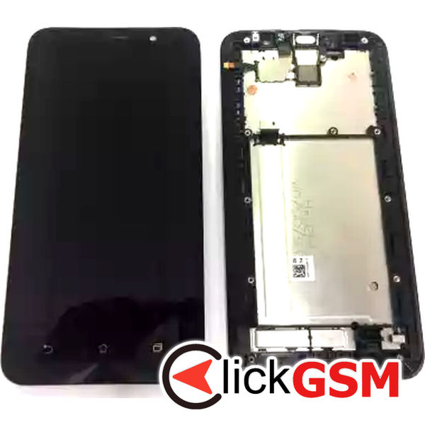 Piesa Display Cu Touchscreen Si Rama Negru Asus Zenfone 2 33aq