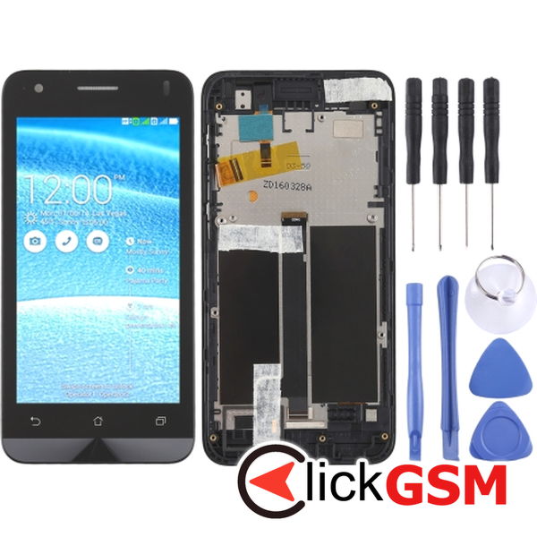 Piesa Piesa Display Cu Touchscreen Si Rama Negru Asus Zenfone C 259k