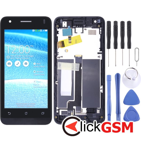 Piesa Piesa Display Cu Touchscreen Si Rama Negru Asus Zenfone C 259m