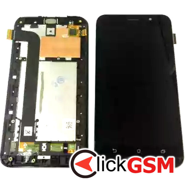 Piesa Display Cu Touchscreen Si Rama Negru Asus Zenfone Go 33b4