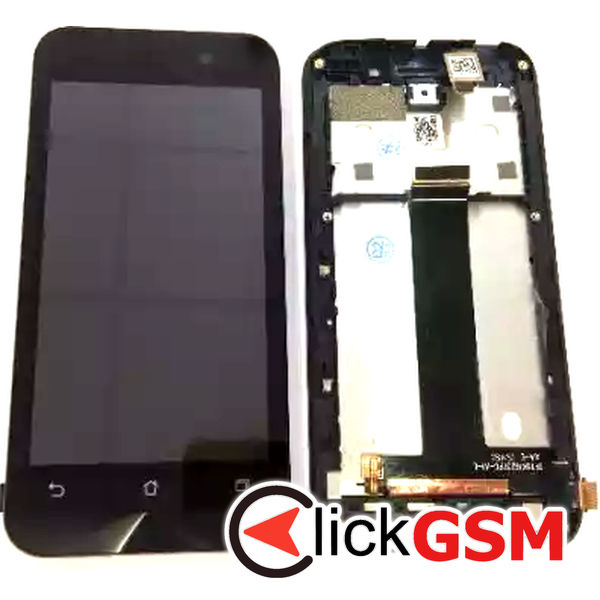 Piesa Display Cu Touchscreen Si Rama Negru Asus Zenfone Go 33bf