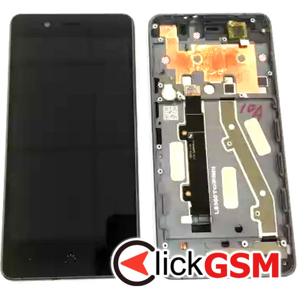 Piesa Display Cu Touchscreen Si Rama Negru Bq Aquaris X5 Plus Jsu