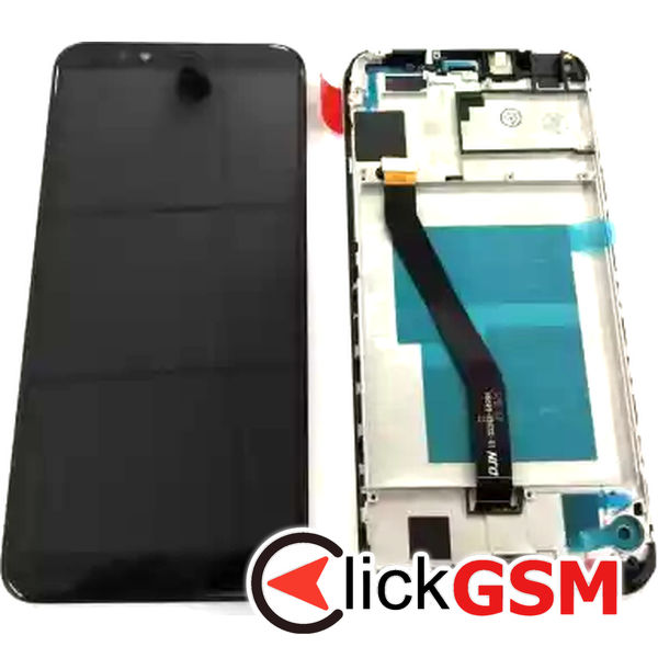 Piesa Display Cu Touchscreen Si Rama Negru Honor 7a 19b0