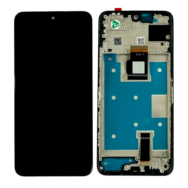 Ecran Compatibil pentru Honor X7b 4G/ Honor 90 Smart Negru CU RAMA
