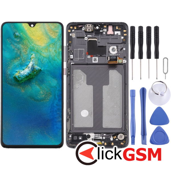 Piesa Display Cu Touchscreen Si Rama Negru Huawei Mate 20 2f7v