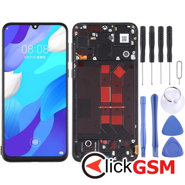 Piesa Display Cu Touchscreen Si Rama Negru Huawei Nova 5 303i