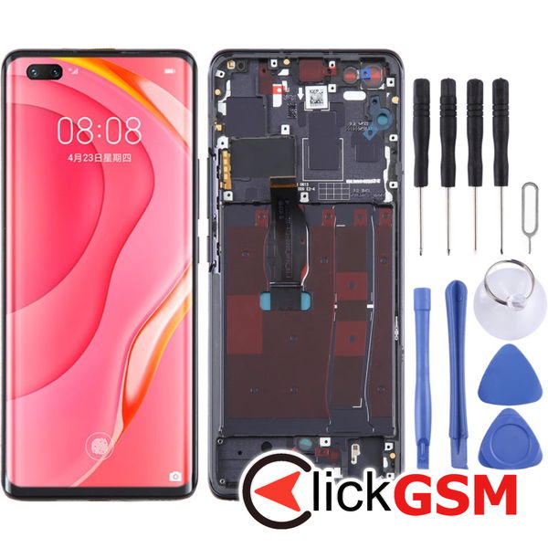 Piesa Display Cu Touchscreen Si Rama Negru Huawei Nova 7 Pro 5g 3039