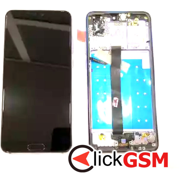 Piesa Piesa Display Cu Touchscreen Si Rama Negru Huawei P20 Cki