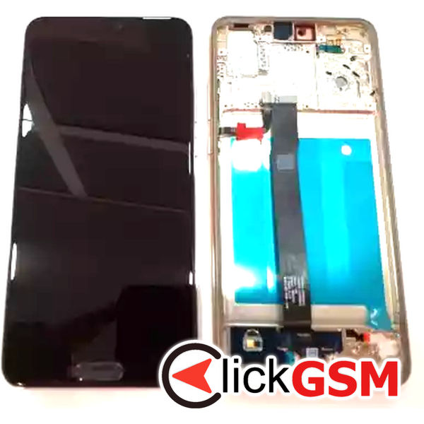 Piesa Piesa Display Cu Touchscreen Si Rama Negru Huawei P20 Ctp