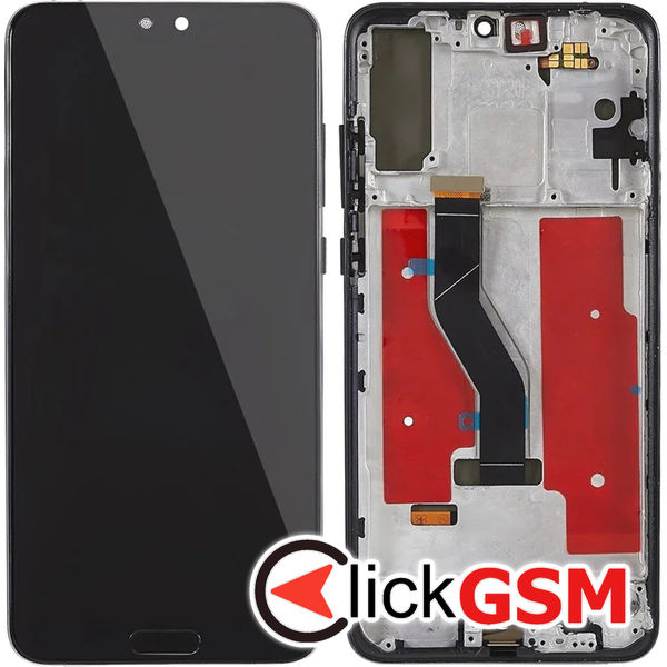 Piesa Piesa Display Cu Touchscreen Si Rama Negru Huawei P20 Pro 4s04