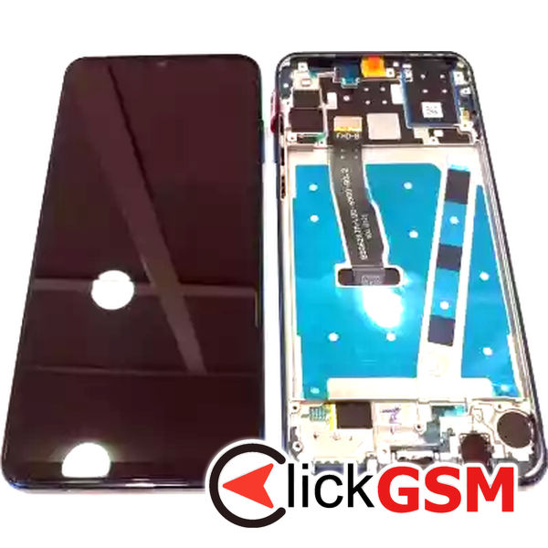 Piesa Display Cu Touchscreen Si Rama Negru Huawei P30 Lite Ftm