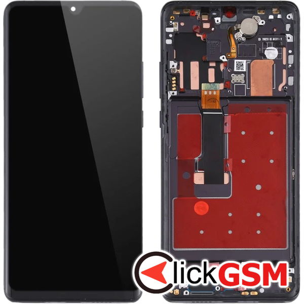 Piesa Display Cu Touchscreen Si Rama Negru Huawei P30 Pro  4o82