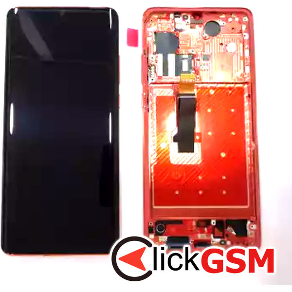 Piesa Display Cu Touchscreen Si Rama Negru Huawei P30 Pro F46