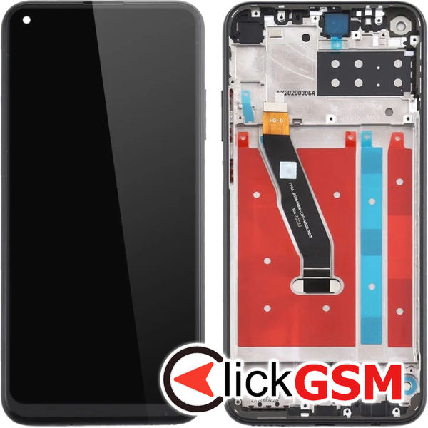 Piesa Display Cu Touchscreen Si Rama Negru Huawei P40 Lite E 4s5y