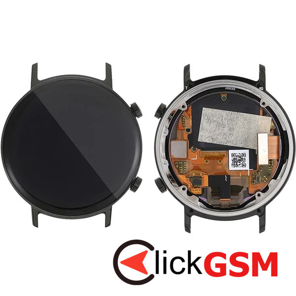 Piesa Piesa Display Cu Touchscreen Si Rama Negru Huawei Watch Gt2 42mm 4saw