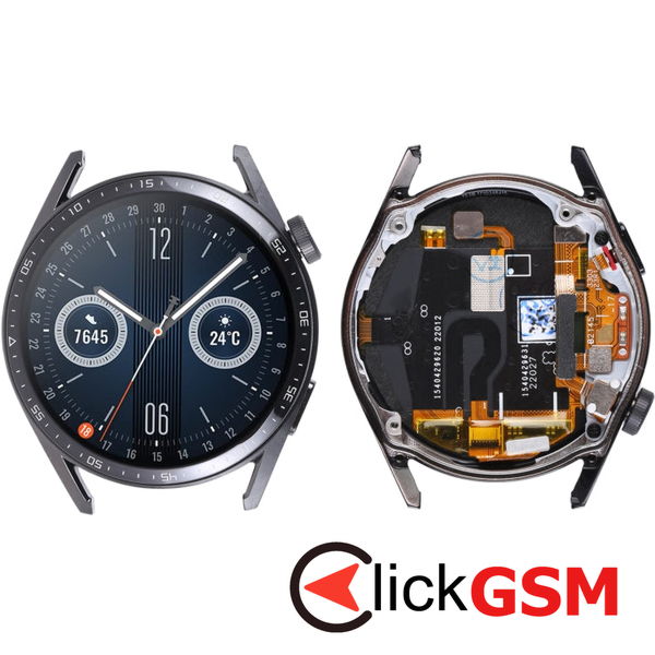 Piesa Display Cu Touchscreen Si Rama Negru Huawei Watch Gt3 46mm 2uu6