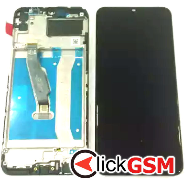 Piesa Display Cu Touchscreen Si Rama Negru Huawei Y6p 8p3