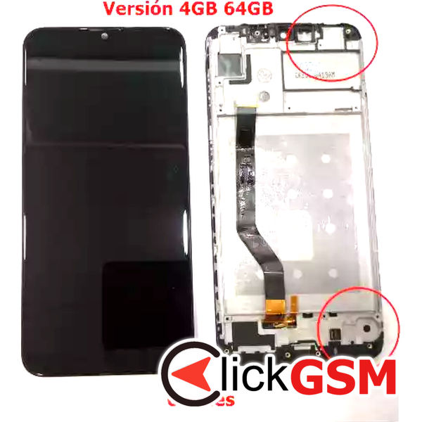 Piesa Piesa Display Cu Touchscreen Si Rama Negru Huawei Y7 2019 81l