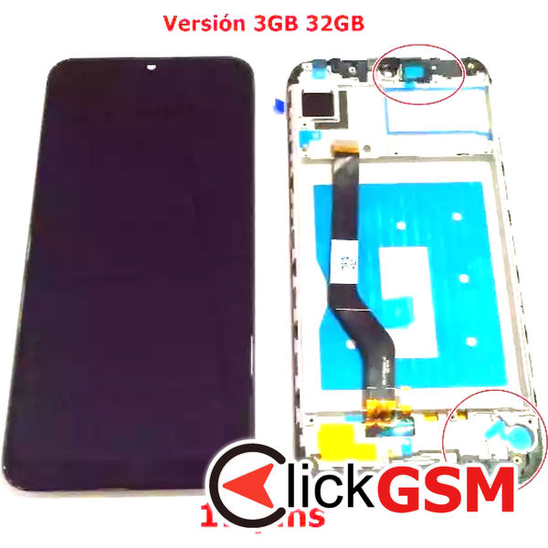 Piesa Piesa Display Cu Touchscreen Si Rama Negru Huawei Y7 2019 8g7