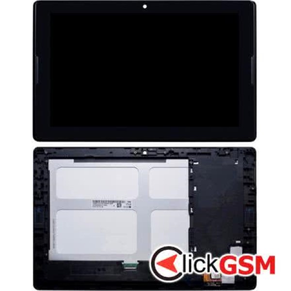 Piesa Display Cu Touchscreen Si Rama Negru Lenovo A10 70 1h2y