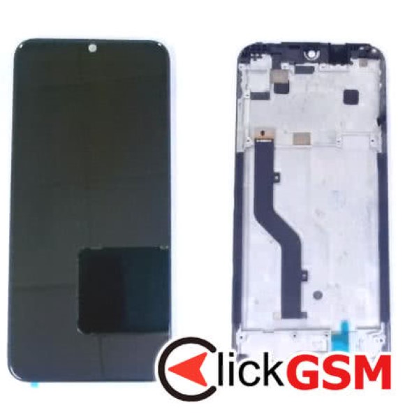 Piesa Display Cu Touchscreen Si Rama Negru Lenovo A7 Qbp