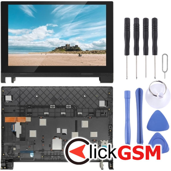 Piesa Piesa Display Cu Touchscreen Si Rama Negru Lenovo Yoga Tab 3 10 240e