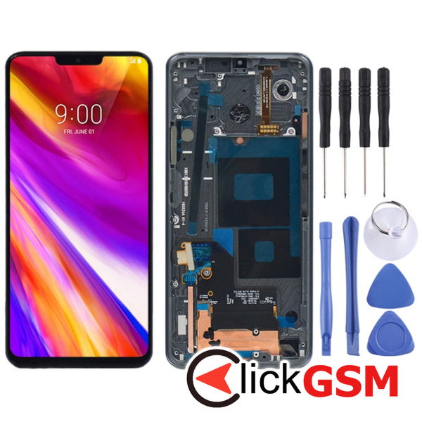 Piesa Display Cu Touchscreen Si Rama Negru Lg G7 Thinq 26a2