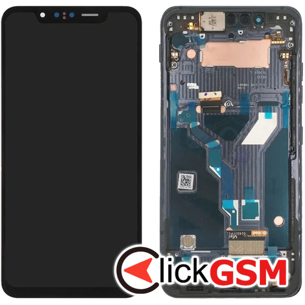 Piesa Display Cu Touchscreen Si Rama Negru Lg G8s Thinq 4stx