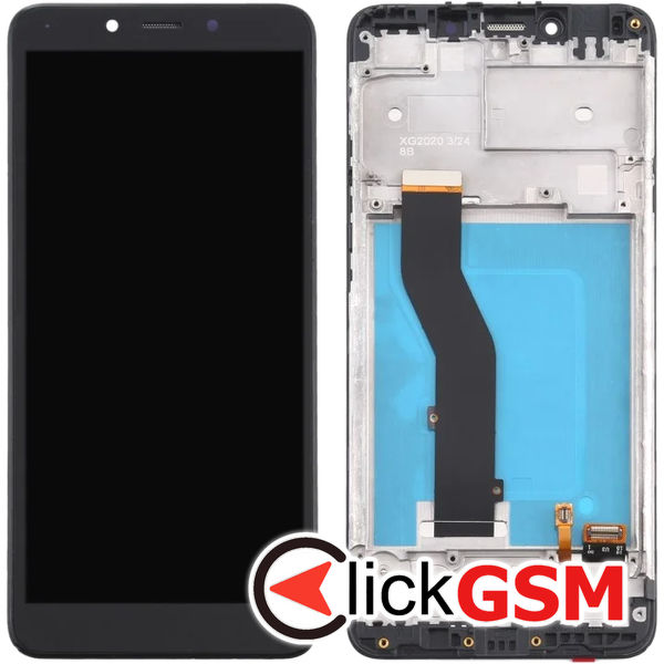 Piesa Display Cu Touchscreen Si Rama Negru Lg K20 4sud