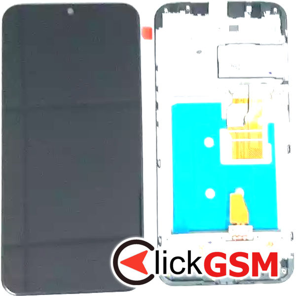 Piesa Display Cu Touchscreen Si Rama Negru Lg K22 1h9a