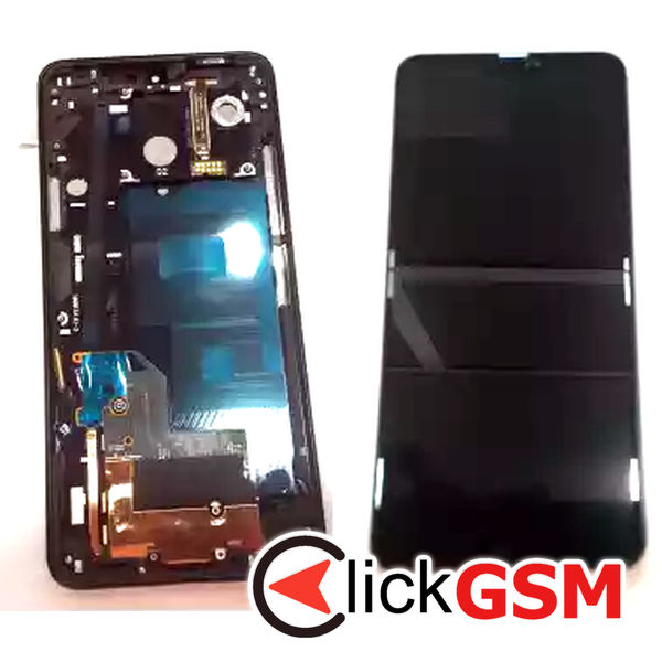 Piesa Piesa Display Cu Touchscreen Si Rama Negru Lg Q9 1xdb