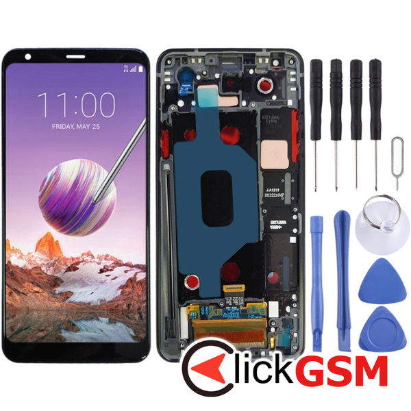 Piesa Display Cu Touchscreen Si Rama Negru Lg Stylo 4 2699