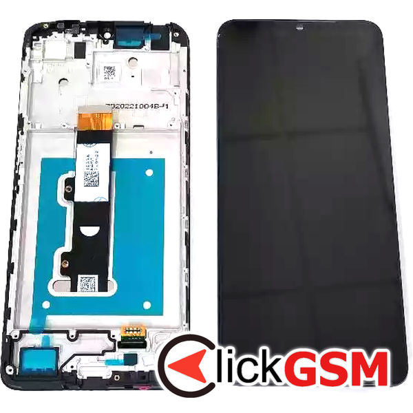 Piesa Piesa Display Cu Touchscreen Si Rama Negru Motorola Moto E22 31j6