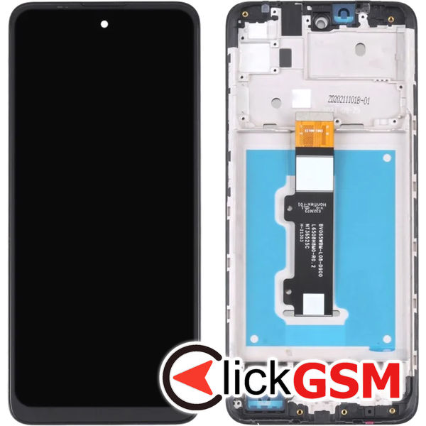 Piesa Piesa Display Cu Touchscreen Si Rama Negru Motorola Moto E30 4t07