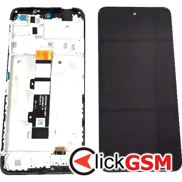 Piesa Display Cu Touchscreen Si Rama Negru Motorola Moto E32s 31ix