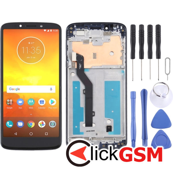 Piesa Display Cu Touchscreen Si Rama Negru Motorola Moto E5 22s5