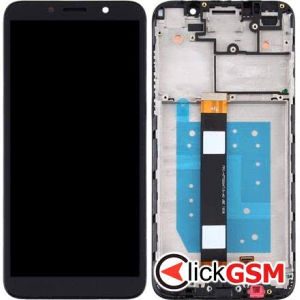 Piesa Piesa Display Cu Touchscreen Si Rama Negru Motorola Moto E6 Play 1ifz