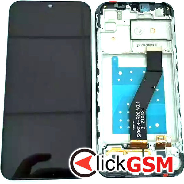 Piesa Display Cu Touchscreen Si Rama Negru Motorola Moto E6s 31jf