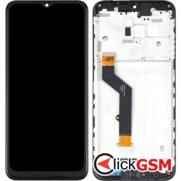 Piesa Piesa Display Cu Touchscreen Si Rama Negru Motorola Moto E7 Plus 1svl