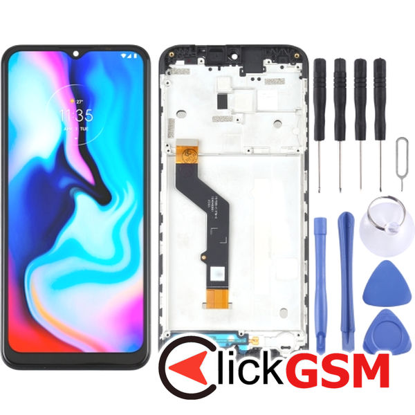 Piesa Display Cu Touchscreen Si Rama Negru Motorola Moto E7 Plus 22rz