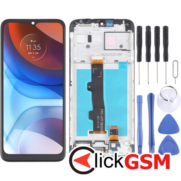 Piesa Piesa Display Cu Touchscreen Si Rama Negru Motorola Moto E7 Power 22sd