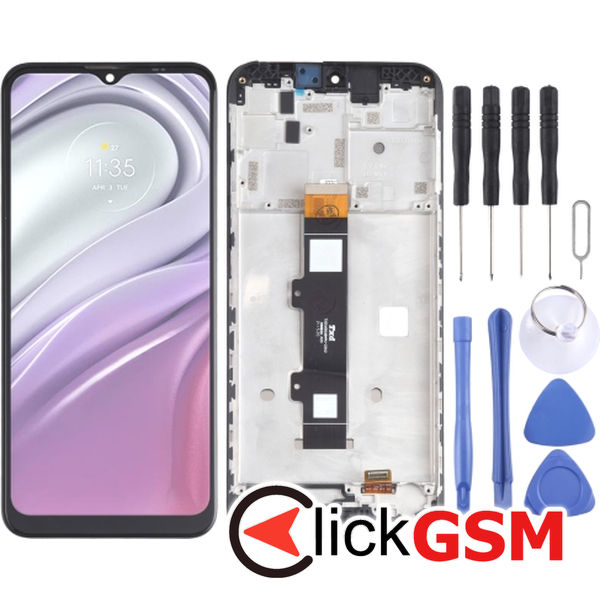 Piesa Display Cu Touchscreen Si Rama Negru Motorola Moto G20 22s7