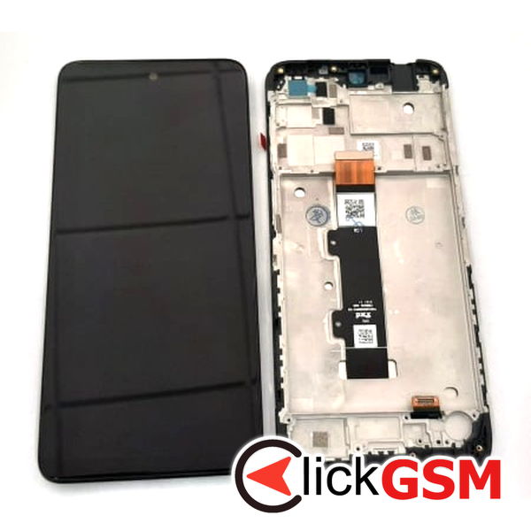 Piesa Piesa Display Cu Touchscreen Si Rama Negru Motorola Moto G22 2dh9