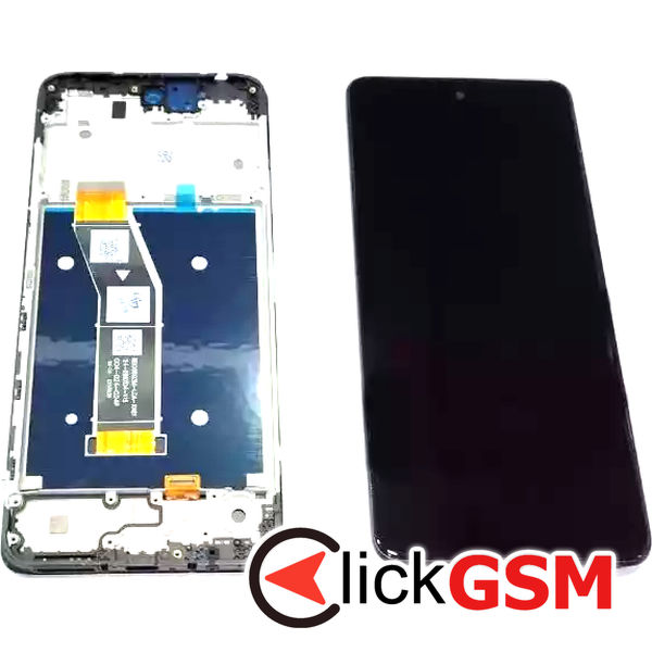 Piesa Display Cu Touchscreen Si Rama Negru Motorola Moto G24 3fzb