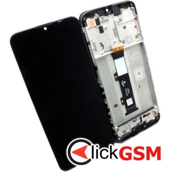 Piesa Display Cu Touchscreen Si Rama Negru Motorola Moto G30 13e5