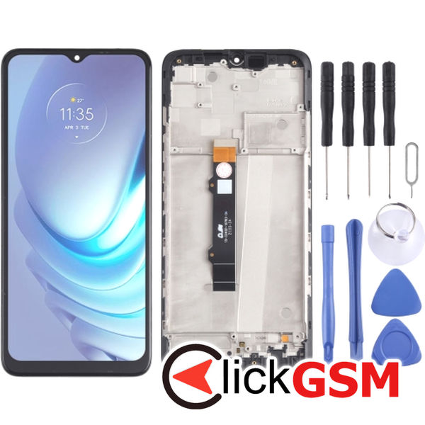 Piesa Piesa Display Cu Touchscreen Si Rama Negru Motorola Moto G50 5g 22s3