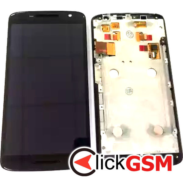 Piesa Display Cu Touchscreen Si Rama Negru Motorola Moto X Play 31l6